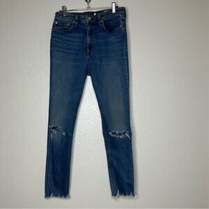 Rag and Bone Nina High Rise Ankle Skinny Jeans 28
